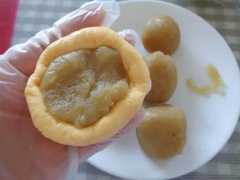 Cách làm bánh mochi bí đỏ