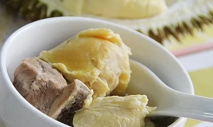 Cách làm món soup gà sầu riêng ngon quên sầu