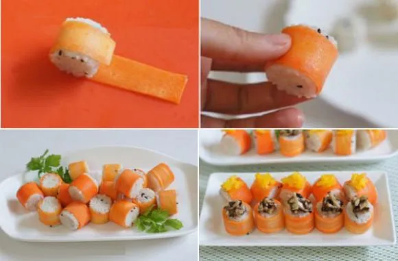 Cách làm sushi cơm kiểu mới đẹp mắt ngon miệng