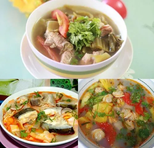 Cách nấu canh chua từ ngao, cá, sườn ngon tuyệt trần