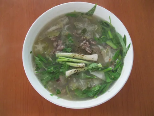 Canh khế thịt bò