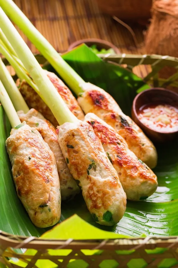 Chả gà bao xả – món ngon đãi khách