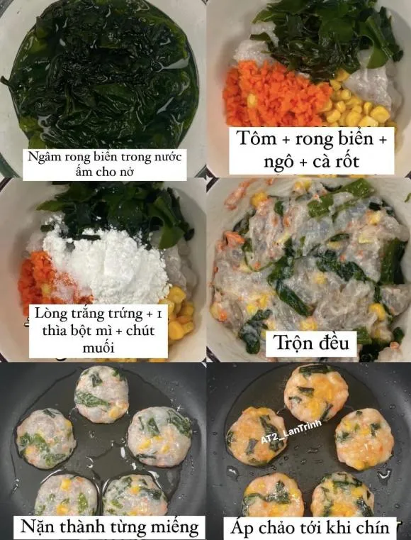 Chả tôm rong biển vừa ngon lại giòn sần sật, chỉ mất 10 phút là xong