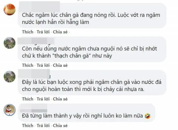 Cô gái ngâm chân gà sả ớt nhưng lại biến thành chân gà nấu đông, dân mạng chỉ ra điểm sai