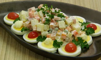 Đến nước Nga với món salad Olivier nổi tiếng