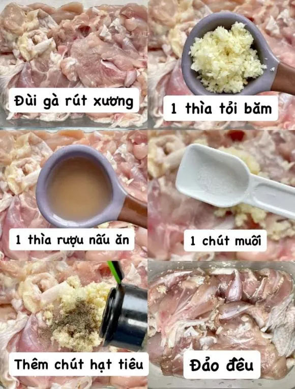 Gà làm kiểu này siêu thơm và thấm đẫm nước sốt, bé ăn không lo hóc xương