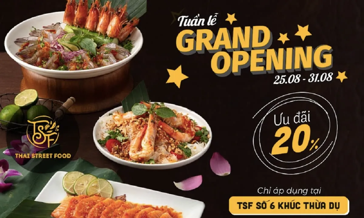 Linh đình Tuần lễ Grand Opening tại TSF Khúc Thừa Dụ: menu “hảo hạng”, check in “sang chảnh” bên ưu đãi khủng