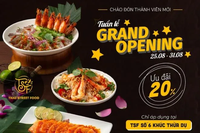 Linh đình Tuần lễ Grand Opening tại TSF Khúc Thừa Dụ: menu “hảo hạng”, check in “sang chảnh” bên ưu đãi khủng