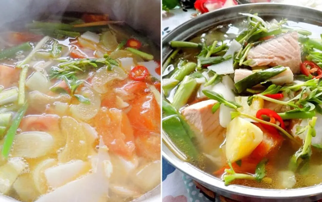 Nấu canh chua cá hồi đừng chỉ rửa với nước, thêm một bước nữa cá hồi sẽ không bị tanh