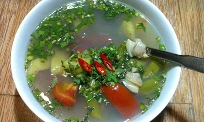 Nấu canh ngao chua thanh mát cho ngày nắng