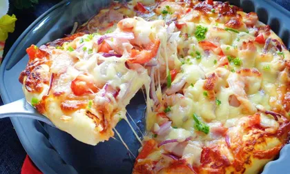 Pizza tôm ngon khó cưỡng