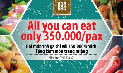 Rơm BBQ – Gọi món thả ga chỉ với 350.00/khách