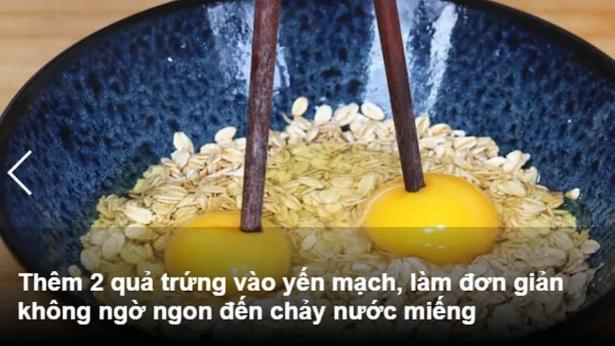 Thêm 2 quả trứng vào yến mạch, làm đơn giản không ngờ ngon đến chảy nước miếng