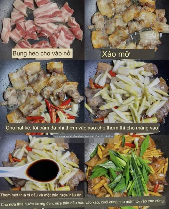 Thịt heo xào theo cách này vừa lên màu đẹp, nồi cơm đầy bao nhiêu cũng ‘hết veo’