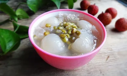 Tự làm chè vải đậu xanh nhanh và ngon miệng