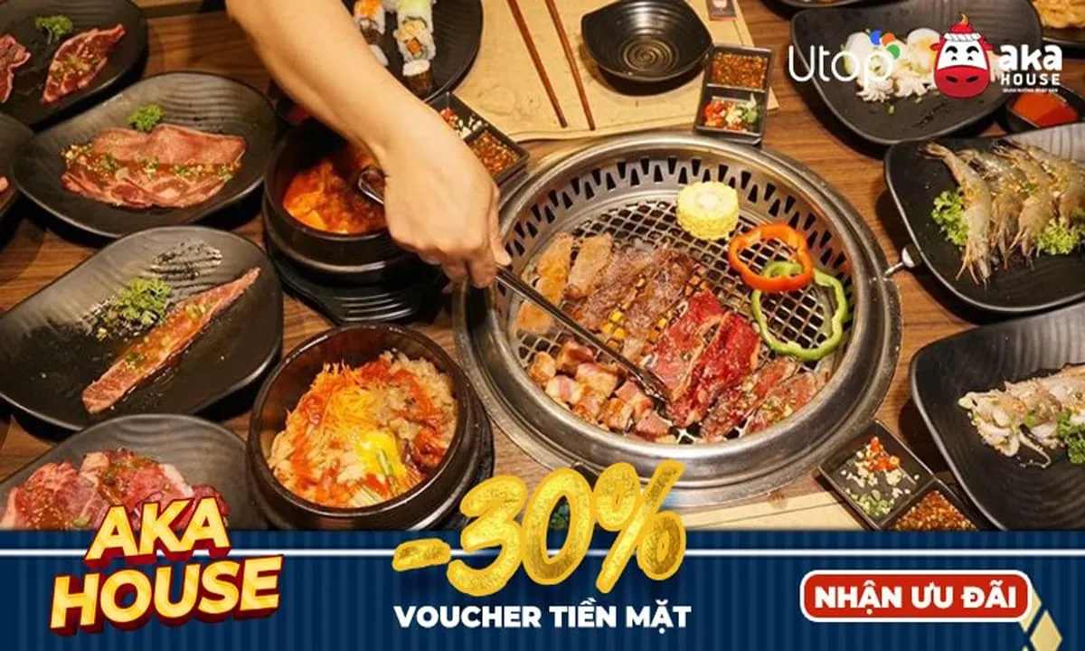 Voucher tiền mặt Aka House siêu hot săn ngay chỉ vài bước đơn giản cùng UTop